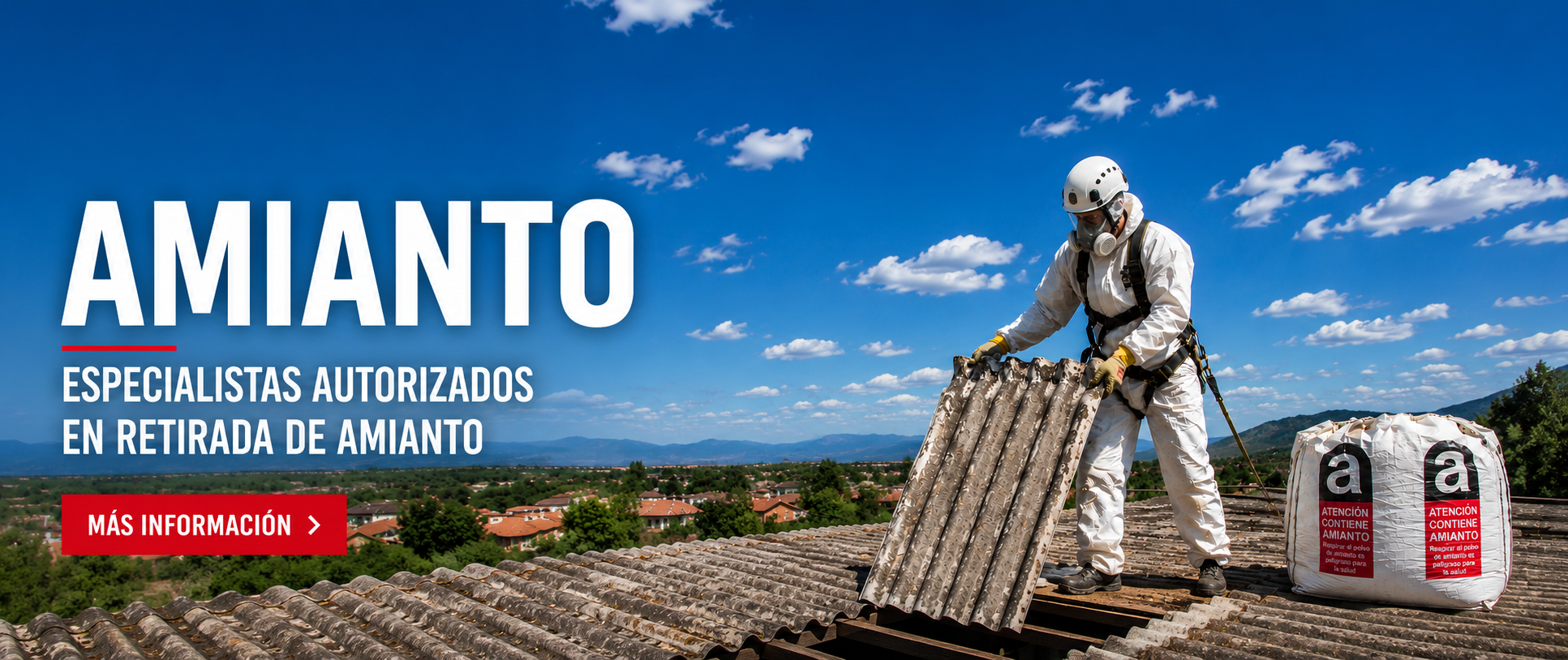 Especialistas autorizados en retirada de amianto